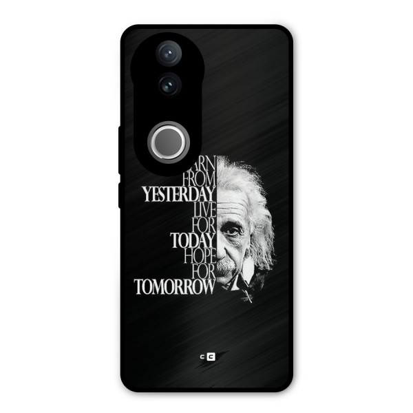 Learn From Yesterday Metal Back Case for Vivo V50e