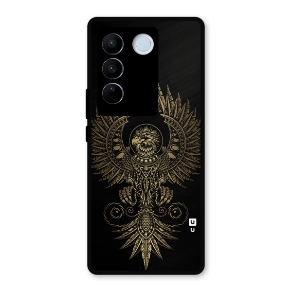 Legendary Phoenix Metal Back Case for Vivo V27 Pro