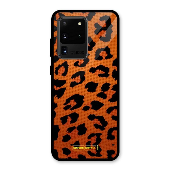 Leopard Glass Back Case for Galaxy S20 Ultra