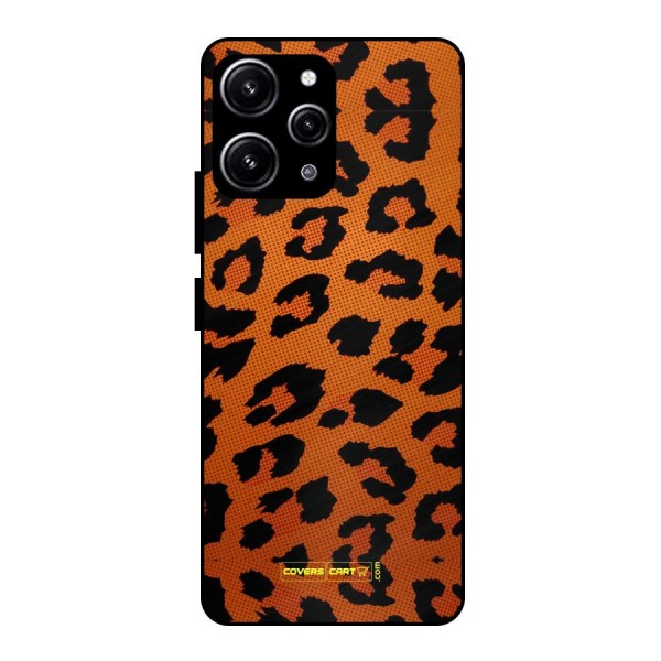Leopard Glass Back Case for Redmi 12 4G
