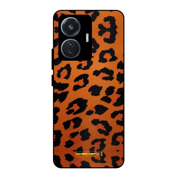 Leopard Metal Back Case for iQOO Z6 44W