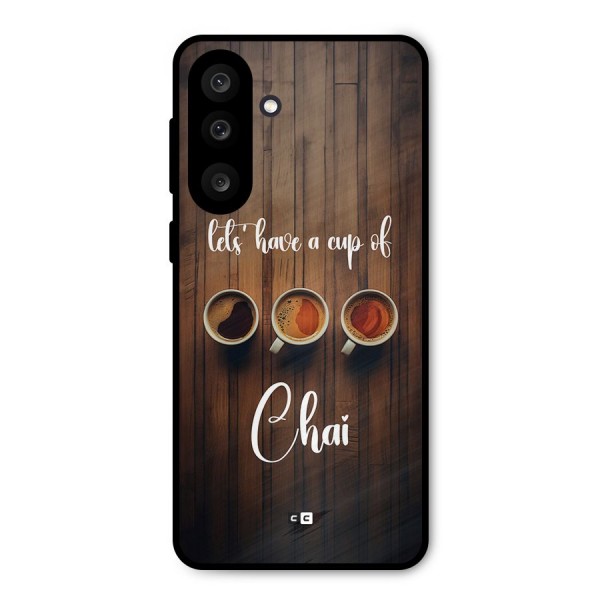 Lets Have A Cup Of Chai Metal Back Case for Galaxy M56