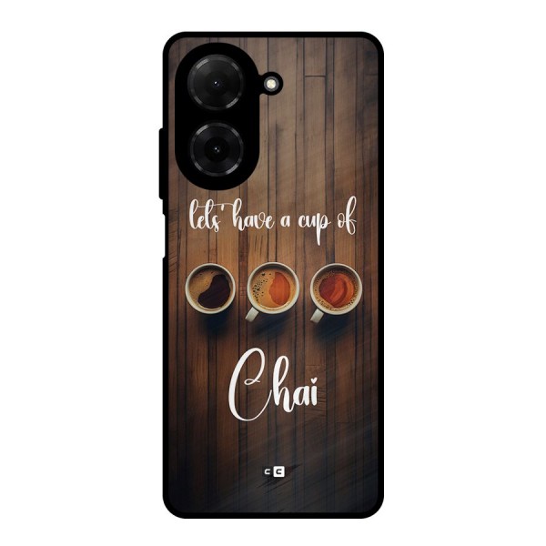 Lets Have A Cup Of Chai Metal Back Case for Poco C71