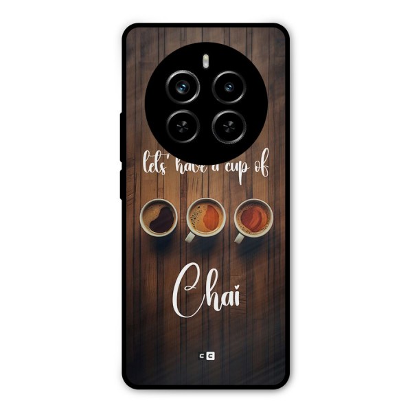 Lets Have A Cup Of Chai Metal Back Case for Realme P1 Pro