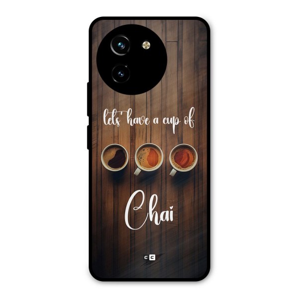Lets Have A Cup Of Chai Metal Back Case for Vivo T3x