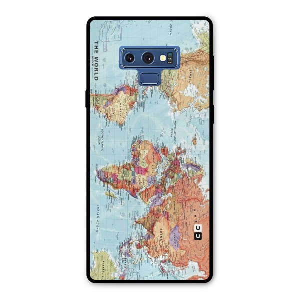 Lets Travel The World Metal Back Case for Galaxy Note 9