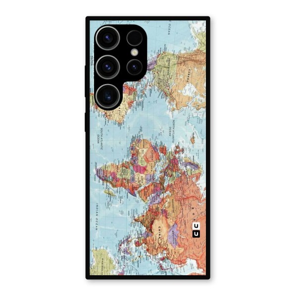 Lets Travel The World Metal Back Case for Galaxy S23 Ultra