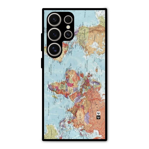 Lets Travel The World Metal Back Case for Galaxy S24 Ultra