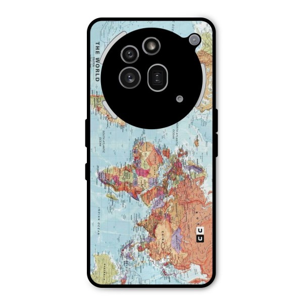 Lets Travel The World Metal Back Case for Nothing Phone 3a Pro