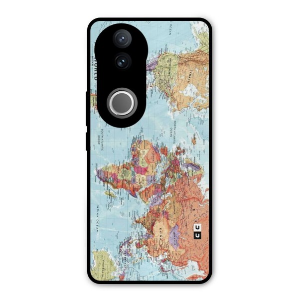 Lets Travel The World Metal Back Case for Vivo V50e
