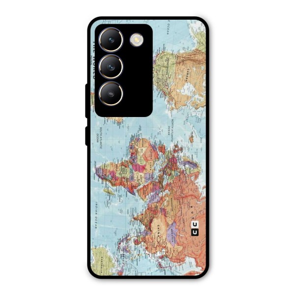 Lets Travel The World Metal Back Case for Vivo Y200e