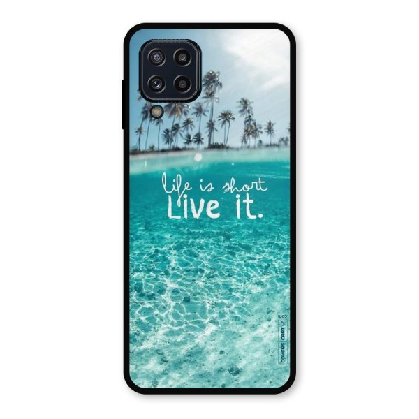 Life Is Short Metal Back Case for Galaxy M32