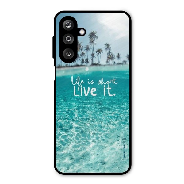 Life Is Short Metal Back Case for Galaxy M36