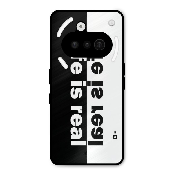 Life Reality Metal Back Case for Nothing Phone 3a