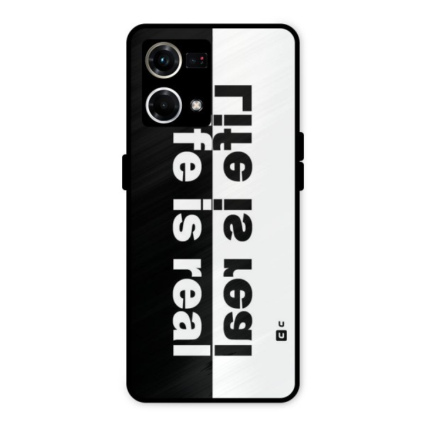 Life Reality Metal Back Case for Oppo F21 Pro 4G
