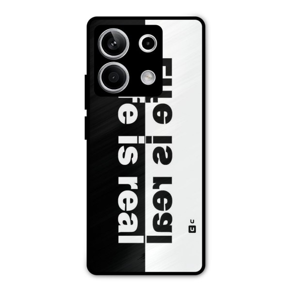 Life Reality Metal Back Case for Redmi Note 13 5G