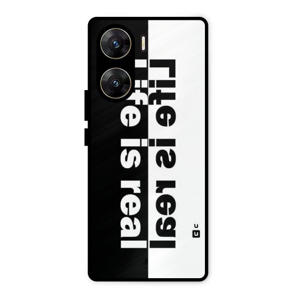 Life Reality Metal Back Case for Vivo V29e