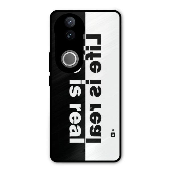 Life Reality Metal Back Case for Vivo V50e