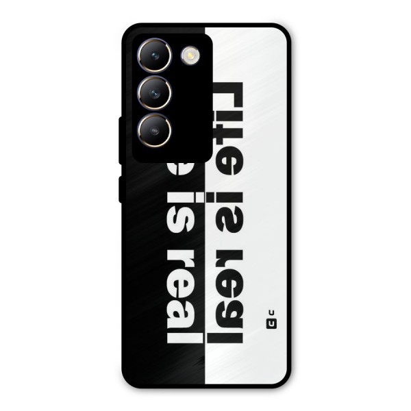 Life Reality Metal Back Case for Vivo Y200e
