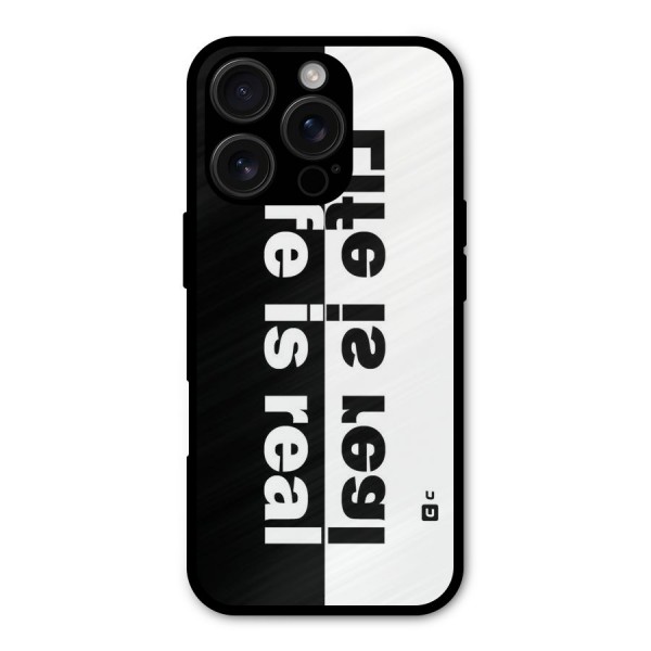 Life Reality Metal Back Case for iPhone 16 Pro