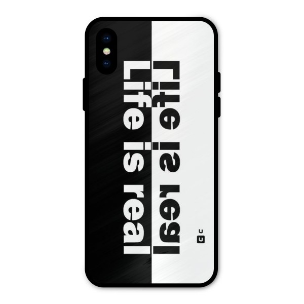Life Reality Metal Back Case for iPhone X