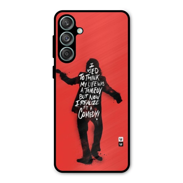Life Tragedy Comedy Metal Back Case for Galaxy M55 5G