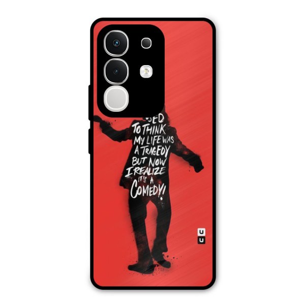 Life Tragedy Comedy Metal Back Case for iQOO Z10x
