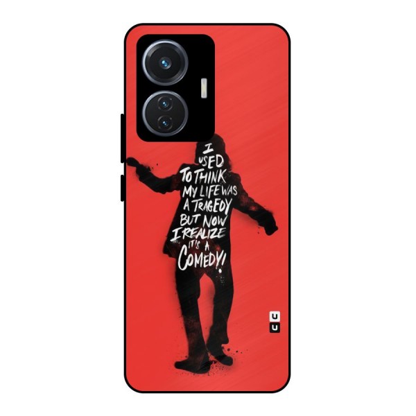 Life Tragedy Comedy Metal Back Case for iQOO Z6 44W