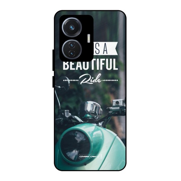 Life is a Beautiful Ride Metal Back Case for iQOO Z6 44W