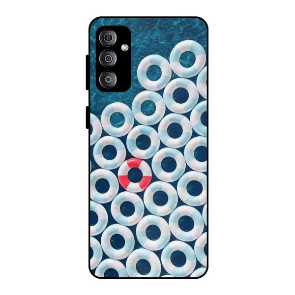 Light Blue Allure Metal Back Case for Galaxy F23