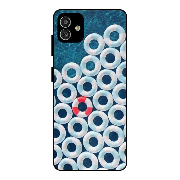 Light Blue Allure Metal Back Case for Galaxy M13 5G