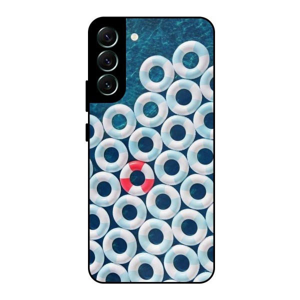 Light Blue Allure Metal Back Case for Galaxy S22 Plus 5G