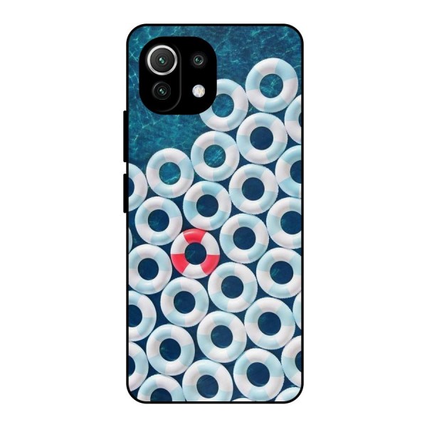 Light Blue Allure Metal Back Case for Mi 11 Lite