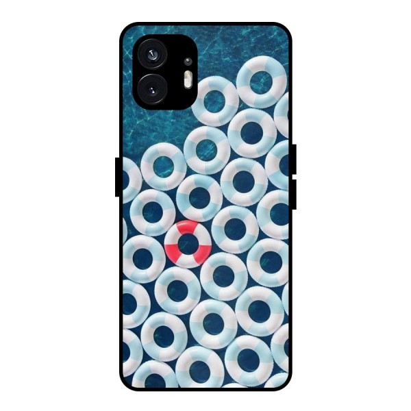 Light Blue Allure Metal Back Case for Nothing Phone 2