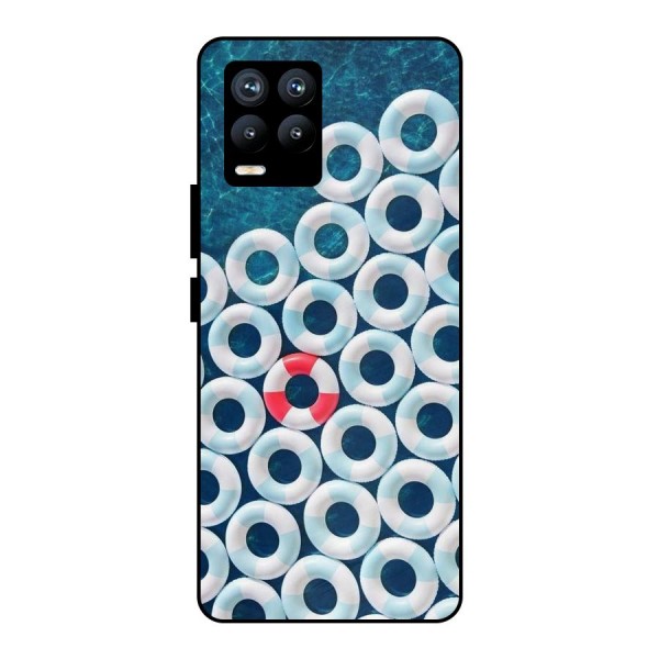 Light Blue Allure Metal Back Case for Realme 8 Pro