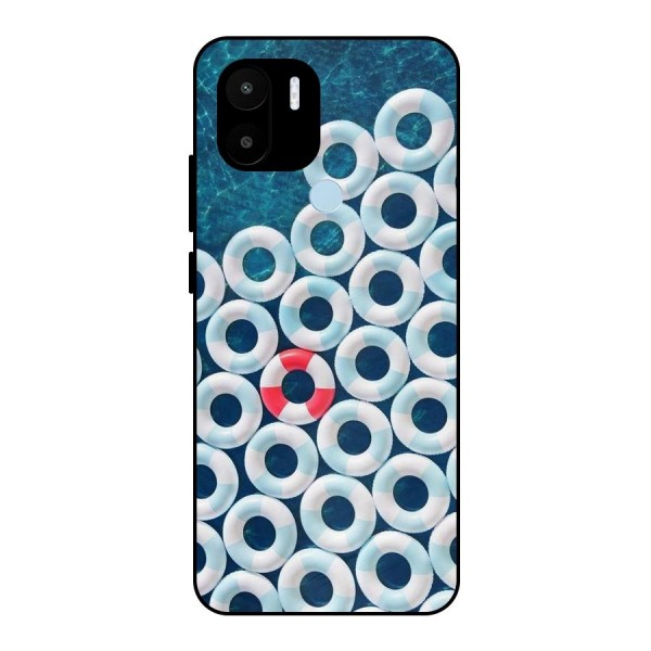 Light Blue Allure Metal Back Case for Redmi A1+