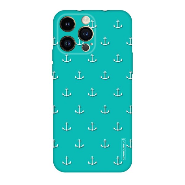 Light Blue Anchor Original Polycarbonate Back Case for iPhone 14 Pro Max