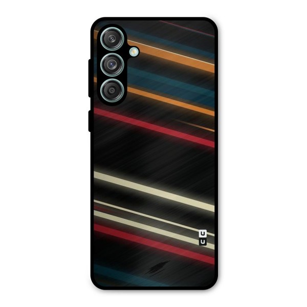 Light Diagonal Stripes Metal Back Case for Galaxy M55 5G