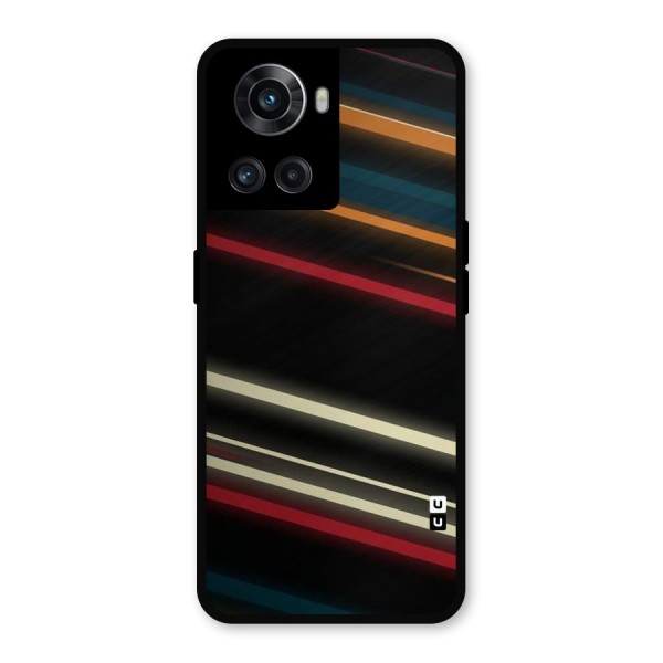Light Diagonal Stripes Metal Back Case for OnePlus 10R