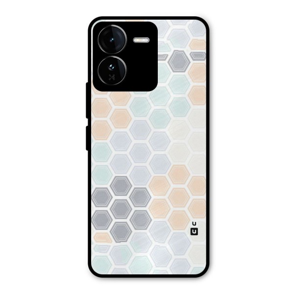 Light Hexagons Metal Back Case for iQOO Z9