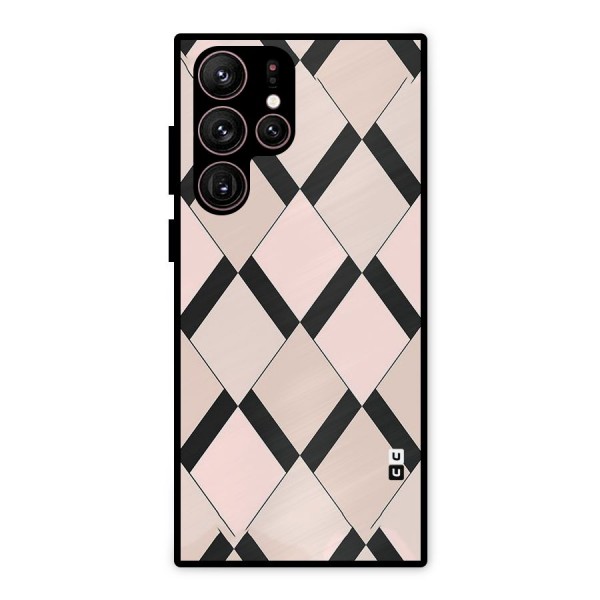 Light Pink Metal Back Case for Galaxy S22 Ultra 5G