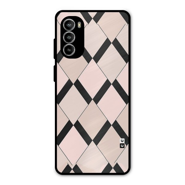 Light Pink Metal Back Case for Moto G52