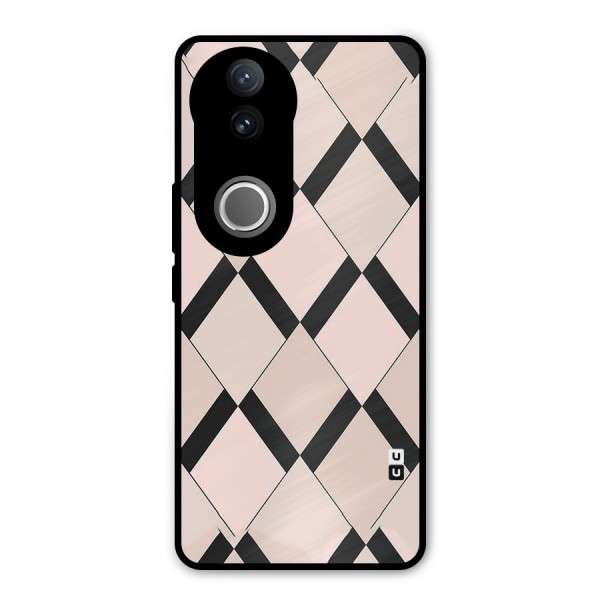 Light Pink Metal Back Case for Vivo V50e