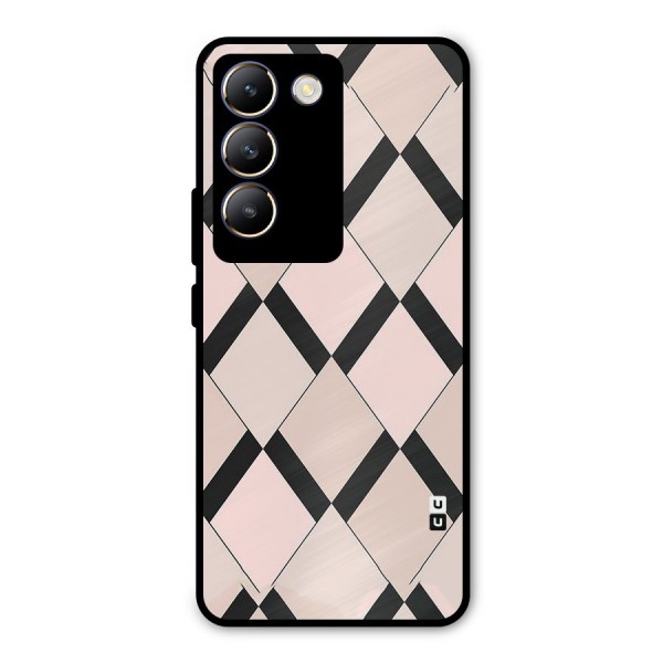 Light Pink Metal Back Case for Vivo Y200e