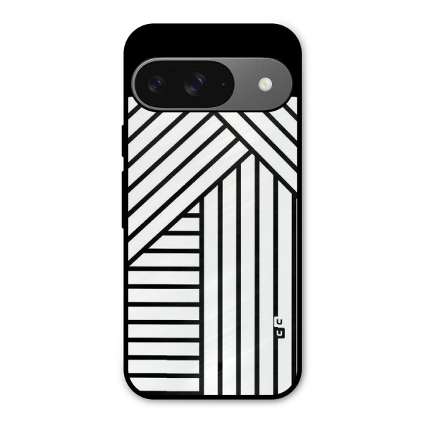 Lines Pattern Stripes Metal Back Case for Google Pixel 9