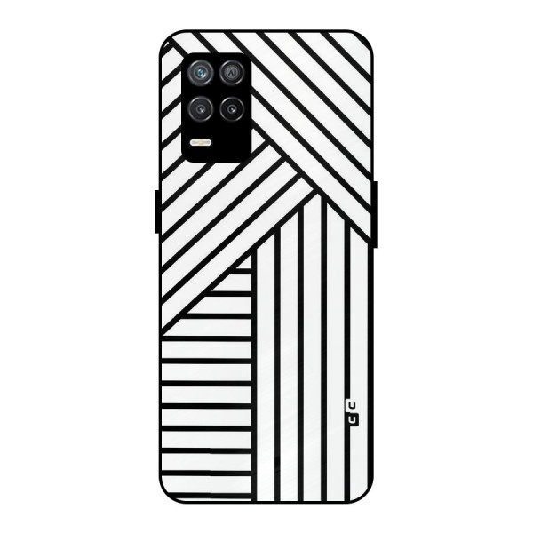 Lines Pattern Stripes Metal Back Case for Realme 9 5G