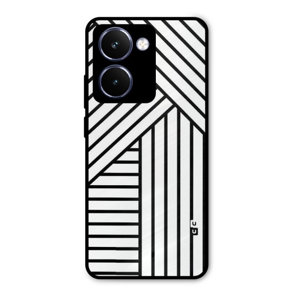 Lines Pattern Stripes Metal Back Case for Realme P3 Ultra