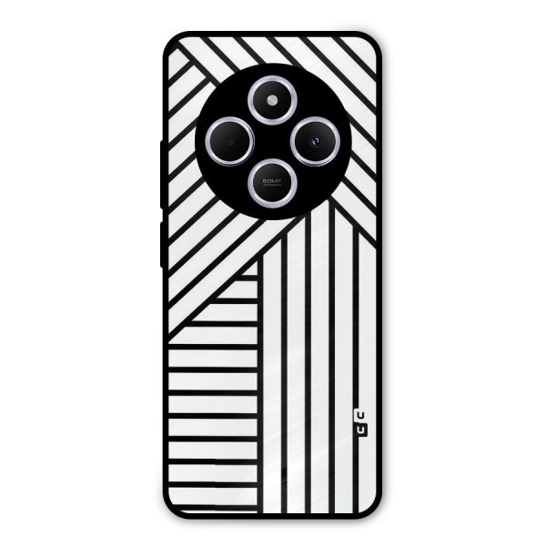 Lines Pattern Stripes Metal Back Case for Redmi A4