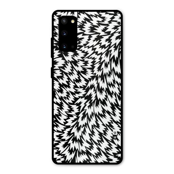 Lion Abstract Art Pattern Metal Back Case for Galaxy S20
