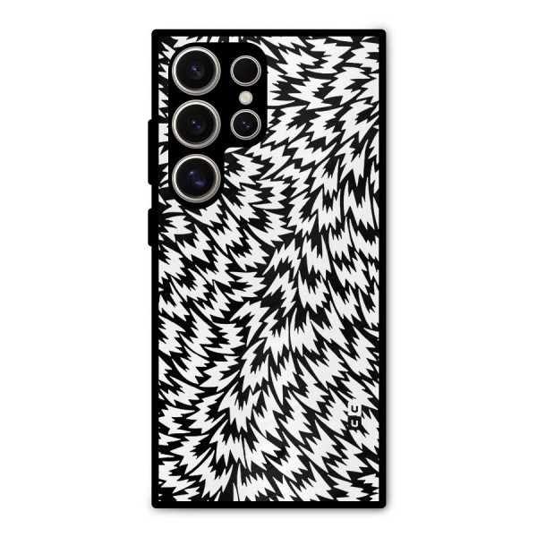 Lion Abstract Art Pattern Metal Back Case for Galaxy S24 Ultra